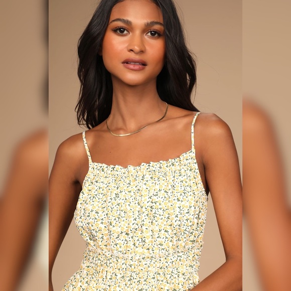 Lulus Tender Thoughts White Multi Floral Ruffled Tiered Mini Dress - Picture 4 of 5